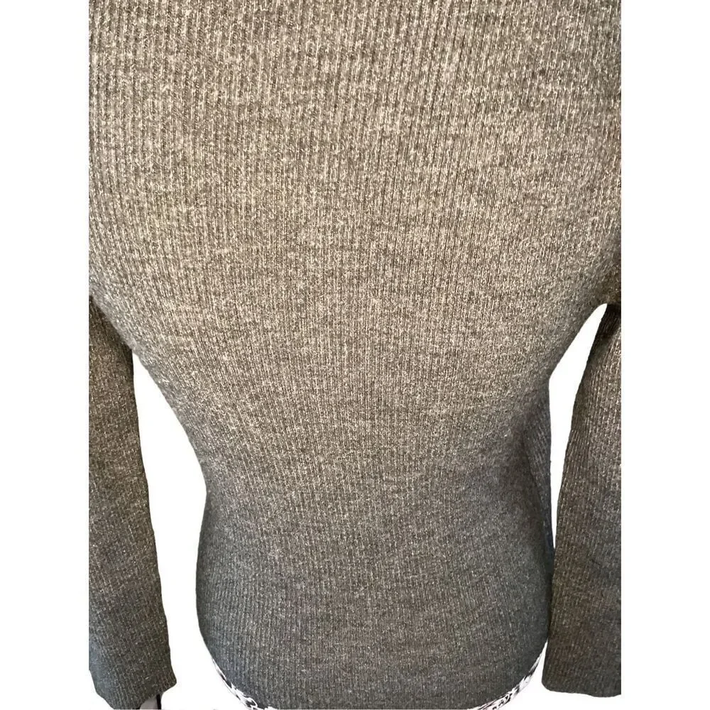 Ribbed Cross Front Sweater Everyday Casual School Workwear